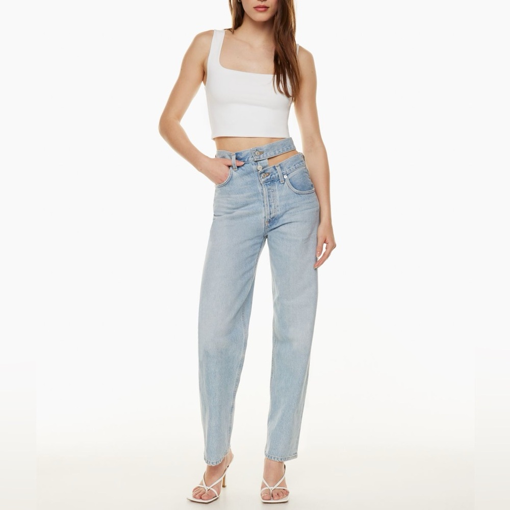 NWT Agolde Broken Waistband Jeans - Picture 7 of 8